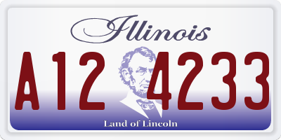 IL license plate A124233