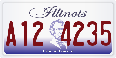 IL license plate A124235