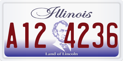 IL license plate A124236