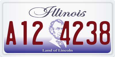 IL license plate A124238
