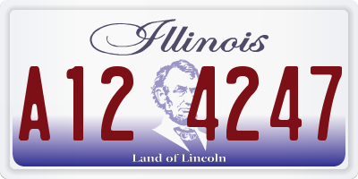 IL license plate A124247