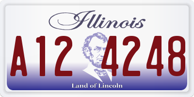 IL license plate A124248