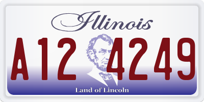 IL license plate A124249