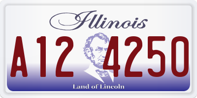 IL license plate A124250