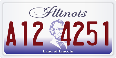 IL license plate A124251