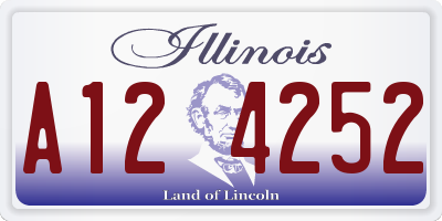 IL license plate A124252