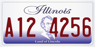 IL license plate A124256