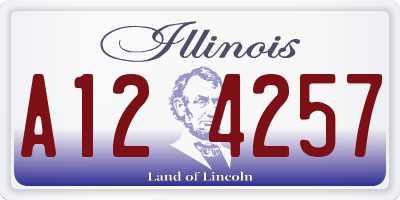 IL license plate A124257