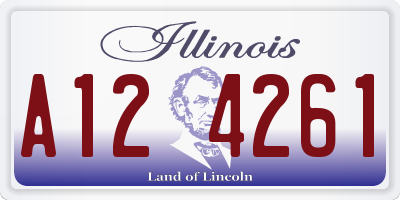 IL license plate A124261