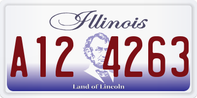 IL license plate A124263