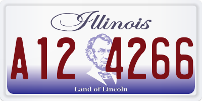 IL license plate A124266