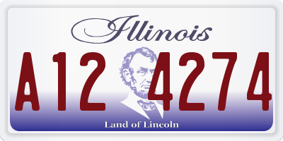 IL license plate A124274