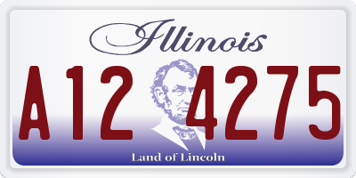 IL license plate A124275