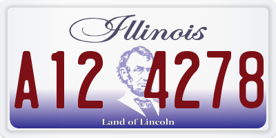 IL license plate A124278