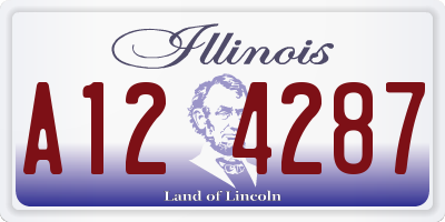 IL license plate A124287