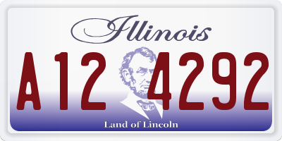 IL license plate A124292