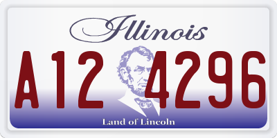 IL license plate A124296