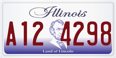 IL license plate A124298