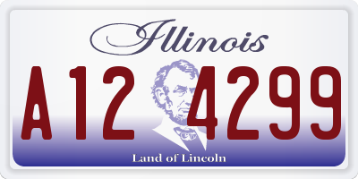 IL license plate A124299