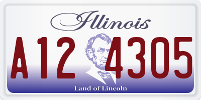 IL license plate A124305