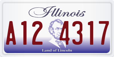IL license plate A124317