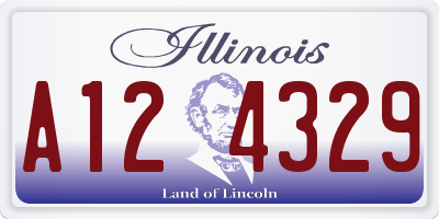 IL license plate A124329