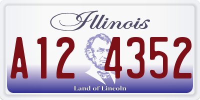 IL license plate A124352
