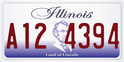 IL license plate A124394