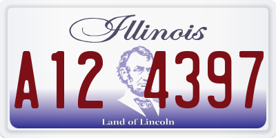 IL license plate A124397