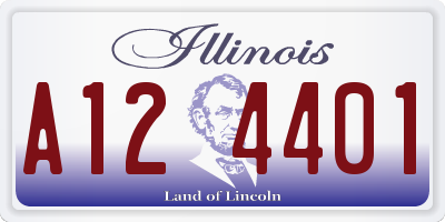 IL license plate A124401