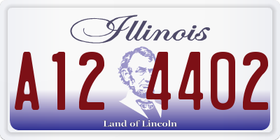 IL license plate A124402