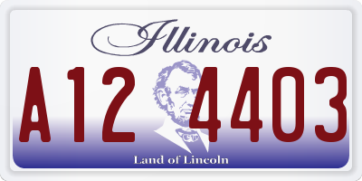 IL license plate A124403