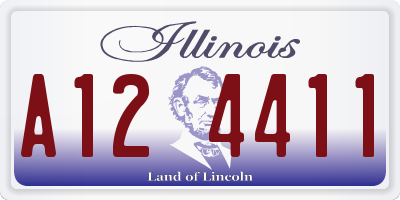 IL license plate A124411