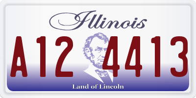IL license plate A124413