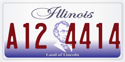 IL license plate A124414