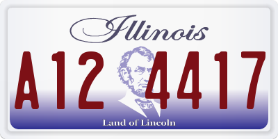 IL license plate A124417