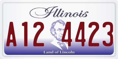 IL license plate A124423