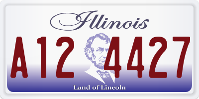 IL license plate A124427