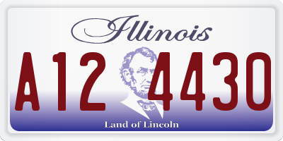IL license plate A124430