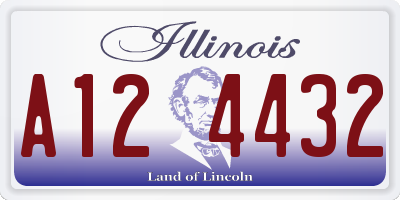 IL license plate A124432