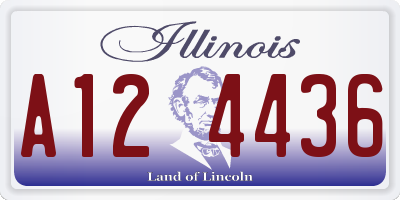 IL license plate A124436