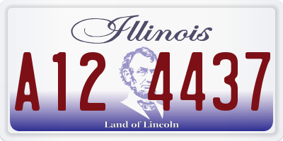 IL license plate A124437