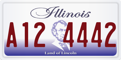 IL license plate A124442