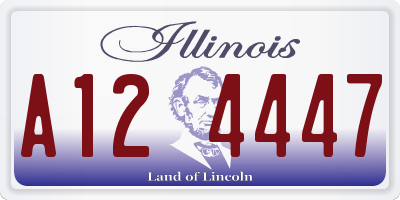 IL license plate A124447