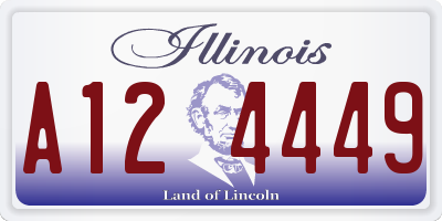 IL license plate A124449