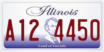IL license plate A124450