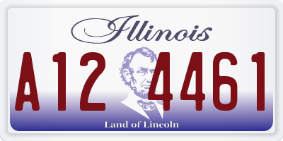 IL license plate A124461