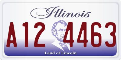 IL license plate A124463
