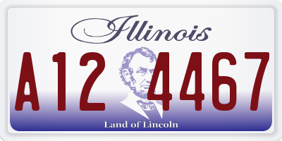 IL license plate A124467