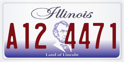 IL license plate A124471